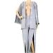 Daily Wear Patient Care Clothes Easy to Wear Cotton Velvet Suitable for Postoperative Rehabilitation of Fractures Patient with Hemiplegia and Long-Term Bed Rest Gray (Color : XX-Large)