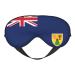 Flag of The Turks and Caicos Islands Print Soft Adjustable Sleep Eye Mask Blackout Silk Light Pressure Blindfold for Men Women