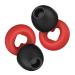Affiniti Earplugs (Heart Shape) - Noise Reduction Sleep Concerts Music Festivals Nightlife Sports 25-28dB (Red Black 3 Size Eartips) Red Black 3 Size Eartips