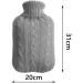 MAIES Hot Water Bottles 2000 ml with Fleece Knitted Cover | Hand Warmer & Water Filled Bag for Ultimate Comfort - International Shipping Available - Buy Online on GoSupps.com