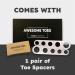 Natural Toe Spacers & Separators | Fast Pain Relief for Hammertoe & Bunions | Food Grade Silicone for Walking Running & Yoga - Medium - Buy Online on GoSupps.com