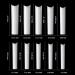 1000 PCS No C Curve XXL Extra Long Square Flat Nail Tips - Clear & Natural | False Nails for Acrylic & DIY Nail Art - Buy Online on GoSupps.com