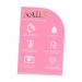 JAYIOLA Nail Art Display Board Acrylic Portable Manicure Display for Nail Art Tool