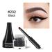 Go Ho Black Gel Eyeliner Pot | Matte Cream High Pigmented Eye Makeup with Brush | Smooth Matte Finish | Women's Gel Eye Liner 202 Black - Buy Online on GoSupps.com