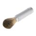 Shaving Brush Silver in Travel Tube Beard Mustache Shaving Brush Tool in Aluminum Metal Tube Case Lightweight