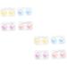 Healvian make-up contain Pack with 8 pieces of contact lens container tweezers from contact lens holder from case and solution container for contact lenses portable organizer pp travel