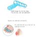 DEAVER Five-Finger Hallux Valgus Divider Separators for Overlapping Toes Gel Silicone Straightener Corrector Spreader Spacers Crooked ToesCorrection B 4 double pack - Buy Online on GoSupps.com