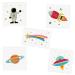 Space Explorer Variety Set includes 25 assorted premium waterproof colorful metallic kids temporary foil Fun Tats by Flash Tattoos  party favor  kids tattoo  space party favor  party supplies