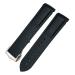 IRJFP 19mm curved rubber strap suitable for Omega Speedmaster Moonwatch Seamaster 300 AT150 strap black / green Rose Buckle