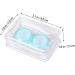 Partykindom Mini Colored Contact Lens Containers with Mirror - Japanese Style Cleaning Case (Set of 2) | 1.8x5cm - Buy Online on GoSupps.com