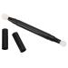 Professional Double Head Eyeshadow Brushes | Retractable Portable Makeup Brush for Travel | Black Cosmetic Tool - Buy Online on GoSupps.com
