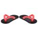 Silicone Flip-Flop Baby Bite Ring - Reusable Teething Toy for Gum Relief & Emotional Calm | Black - Buy Online on GoSupps.com