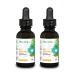 Organika Bee Propolis Tincture 1 oz x 2 Pack: Clean and Vegan Propolis Extract for Immune Defenses Throat and Breath - Free of Gluten GMO & Artificial Flavors - 20 Day Prop Drops Supply 1 Fl Oz (Pack of 2)