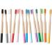 Buy Goohochy Sustainable Bamboo Toothbrush Set - 4 Pack Adult & Children's Charcoal Toothbrushes - Eco-Friendly Travel Pink & Rose Options - Buy Online on GoSupps.com