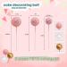46 Pcs Happy Birthday Cake Topper Decorations Pink and Gold Ball Cake Decorations Mini Foam Balls Cupcake Toppers for Women DIY Baby Shower Birthday Wedding Anniversary Party Decor Pink Glod White - Buy Online on GoSupps.com