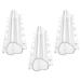 jojofuny 3pcs Vegetable Shaping Mold Planter Mold Melon Shaping Mold Vegetable Shape Mold Modeling Strawberry 20x6.5cm Transparent