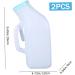 2Pcs Urinal for Men 1200ML Portable Urinal Spill Proof Pee Bottles with Lid & Handle Thick Plastic Male Urinal Large Opening Mens Urinals with Wraped Edge for Travel Hospital White Portable - Buy Online on GoSupps.com