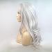 Buy 26 Drag Queen Wigs - Heat Resistant Lace Front Synthetic Wigs with Natural Hairline in Cool Silver Gray for Cosplay - Buy Online on GoSupps.com
