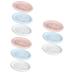 Ciieeo 9 Pcs Bathroom Soap Drainer Silicone Pink Basin Bar Soap Holder Travel Spray Bottle Perfume Claw Hammer Wrist Bands for Washing Face Soap Draining Holder Hollow Out Soap Box