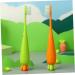 Buy Minkissy Manual Toothbrush Set - 8 Pcs Carrot Design Kids Travel Toothbrushes | Bulk Children's Oral Care - Buy Online on GoSupps.com