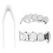 Buy Stylish Grillz Braces - Hip Hop Teeth Grill Set - Silver Hollow Coating Jewelry for Parties & Festivals - Buy Online on GoSupps.com