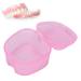 Denture Bathing Case - High-Quality ABS Denture Holder for Travel Office & Camping (Pink) | International Shipping Available - Buy Online on GoSupps.com