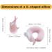JOYRAVO 2-in-1 Kids Travel Pillow - Pink Whale Plushie for Comfortable Airplane Trips - Buy Online on GoSupps.com