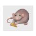 2 x Microfiber Lens/Glasses Cleaning Cloths "Rat Eating Cheese" (LC00022237)