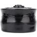 Vintage Rose Loose Powder Dispenser Box with Puff for Skin Care Makeup Storage (Black) - Buy Online on GoSupps.com