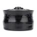 Lose powder container container donor with puff powder box empty powder quaste and container vintage rose empty make-up powder box loose powder box cosmetics (black)