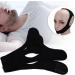 Adults Soft Snore Chin Strap - Triangular Mesh Cloth Snoring Belt (Black) - Buy Online on GoSupps.com
