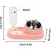 Cat Food Bowl Set - Cat Food Bowls for Food and Water Cat Bowls for Food and Water with Stand Automatic Bowls Set for Cats Dogs and Puppies Wood.l C: Pink Stainless Steel Bowl - Buy Online on GoSupps.com
