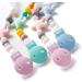 Meokro Pacifier Holder Set - 5 Plastic Holders in White/Opulent Garden - Ideal for International Shipping | Shop Now! - Buy Online on GoSupps.com