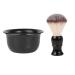 Perfk razor brush for hairdressers shaving beard brush razor bowl set razor accessories shaving bowl shaving brush for men shaving worriers