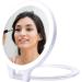 Foldable Double Sided Tabletop Mirror - Rechargeable Lighted Magnifying 10X and 1X Mirror with 3 Colors Light - Adjustable Foldable Handle for Makeup/Travel - 07x08inches - Buy Online on GoSupps.com