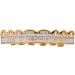 RINTOLER Hip Hop Dental Grill for Men or Women - 8 Teeth Square Zircon Teeth Braces False Gold Teeth Rapper Teeth Jewelry - Buy Online on GoSupps.com