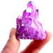 Stone 1pc New Purple Electroplated Crystal Quartz Specimen Electroplating Crystal Clusters Decoration Gift Balance Gemstone Decoration Crystal Cluster (Color : 50-60g Purple) - Buy Online on GoSupps.com
