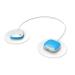 JumpStim TENS Muscle Massager Double Pad Electrode Stimulator Rechargeable Portable Wearable Adhesive 5 Speed Massage Relief Therapy Device for Back Pain Neck Strain Achy Feet Sports Injury