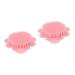 PLAFOPE 2 pcs Infant Scalp Back Bristles Rub Bathing Brush- Tool Head Practical Deep Pink Hair-Washing Dandruff Toddler Bath Kids Washing Infants All Kid Safe Baby Silicone Supply 10x10x5cmx2pcs