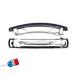 Classic Black Hair Clips - Rectangular Made in France 7.5x1.2 cm Set of 4 - International Shipping Available - Buy Online on GoSupps.com