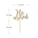 48 Pcs Light Gold He Asked She Said Yes Cupcake Toppers for Wedding Engagement Party - Buy Online on GoSupps.com