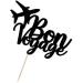 Kaoenla Bon Voyage Cake Topper Black Flash Cake Topper Apply to Moving Away Travel Retirement Farewell Party Decoration Supplies - Buy Online on GoSupps.com