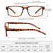 Yuluki 4 Pack Reading Glasses Blue Light Blocking Quality Rectangle Frame Mens Womens Computer Readers with Spring Hinge +4.0 4 Pack Mix 4.0 x - Buy Online on GoSupps.com