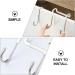 Healeved 6pcs Stainless Steel Hangers Over Door Coat Hooks Hat Hanging Hooks Perforated Door Clothing - Buy Online on GoSupps.com