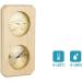 Doengfo 2-in-1 Sauna Thermometer & Hygrometer | Accurate Humidity & Temperature Measurement for Home Family & Hotel Saunas - Buy Online on GoSupps.com