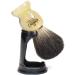 Premium Omega Black Badger Shaving Brush with Resin Handle & Stand - International Shipping Available - Buy Online on GoSupps.com