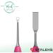 STALEKS UNIQ PQ-11/1 Double Manicure Instrument with Silicone Grip (Ring + Flat Straight Slider) - Buy Online on GoSupps.com