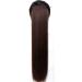 Size Long Straight Strap Synthetic Ponytail Black/Brown Heat-resistant Wig Clip For Women's Hair Extensions 75cm 2.33