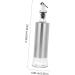 Zerodeko 2pcs Stainless Steel Oil Bottle Kitchen Oil Dispenser Portable Oil Storage Container Glass Containers for Liquids Oil Container Syrup Dispenser Oil Filter Pot Household - Buy Online on GoSupps.com