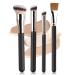 CISKHQR Set of 4 make-up brushes concealer brushes foundation brushes with soft synthetic fibre for concealer liquid foundation